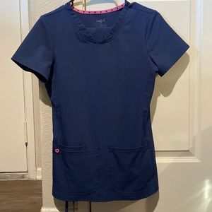 Heartstrings Scrubs Set - Dark Blue